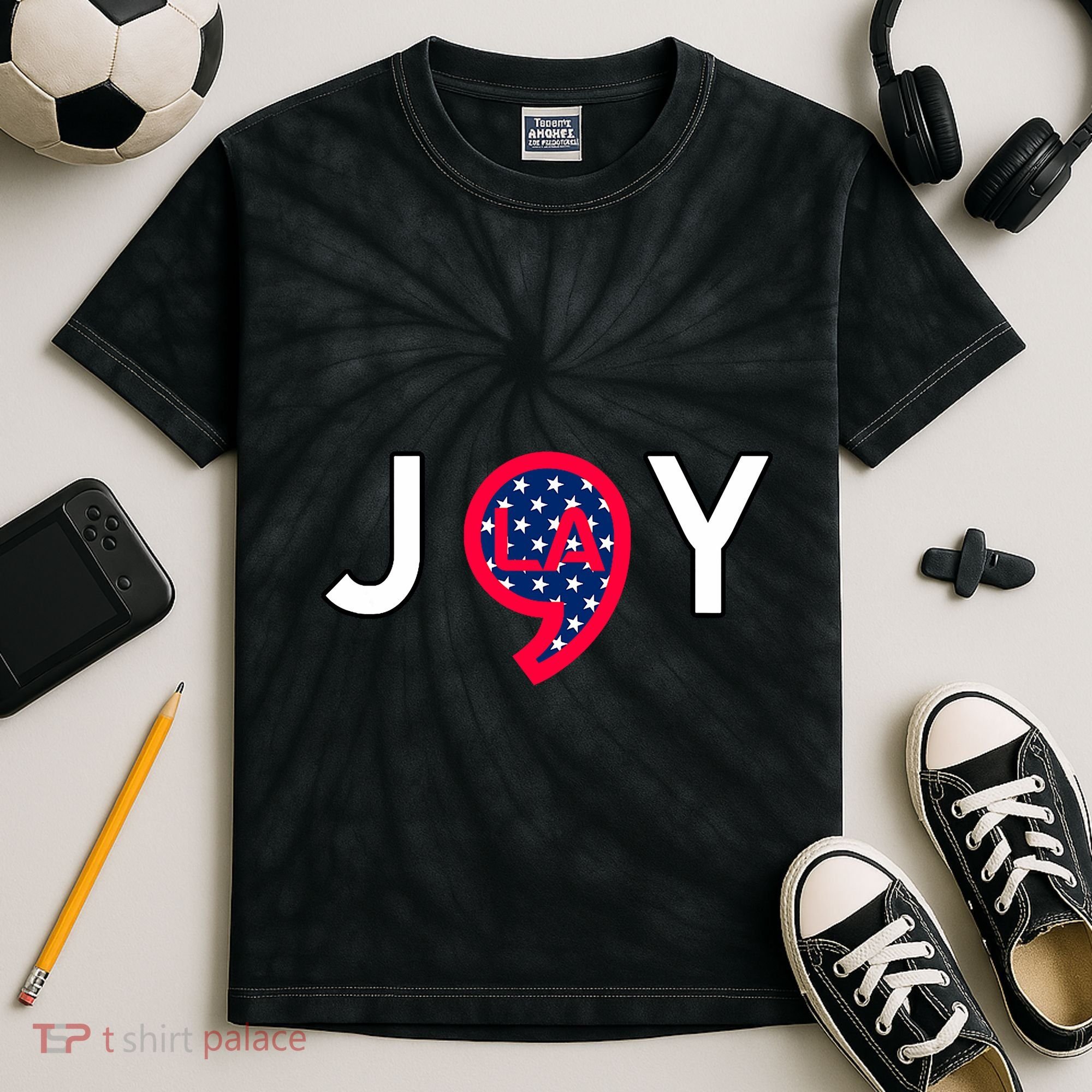 Joy For Everyone Joy To The World~ Kids Tie-Dye T-Shirt