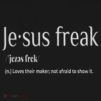 Jesus Freak Funny Christian Calligraphy Faith In God Women's T-Shirt thumb 6