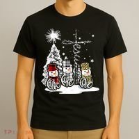 Jesus Faith Hope Love Snowman Christmas Xmas T-Shirt thumb 3