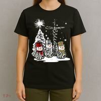 Jesus Faith Hope Love Snowman Christmas Xmas T-Shirt thumb 4