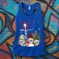 Jesus Faith Hope Love Xmas Christian Gnomes Dandelion Cool Gift Women's Tank Top thumb 3