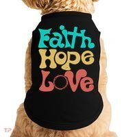 Jesus Faith Hope Love Retro Doggie Tank thumb 0