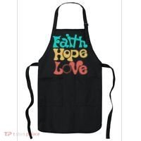 Jesus Faith Hope Love Retro Apron thumb 0