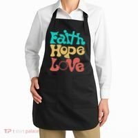 Jesus Faith Hope Love Retro Apron thumb 2