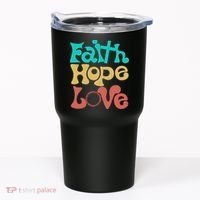 Jesus Faith Hope Love Retro Tumbler thumb 0