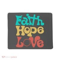 Jesus Faith Hope Love Retro Mousepad thumb 0