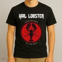 Jp Fan Hail Lobster S Adults Black Cotton 100 T-Shirt thumb 3