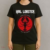 Jp Fan Hail Lobster S Adults Black Cotton 100 T-Shirt thumb 4
