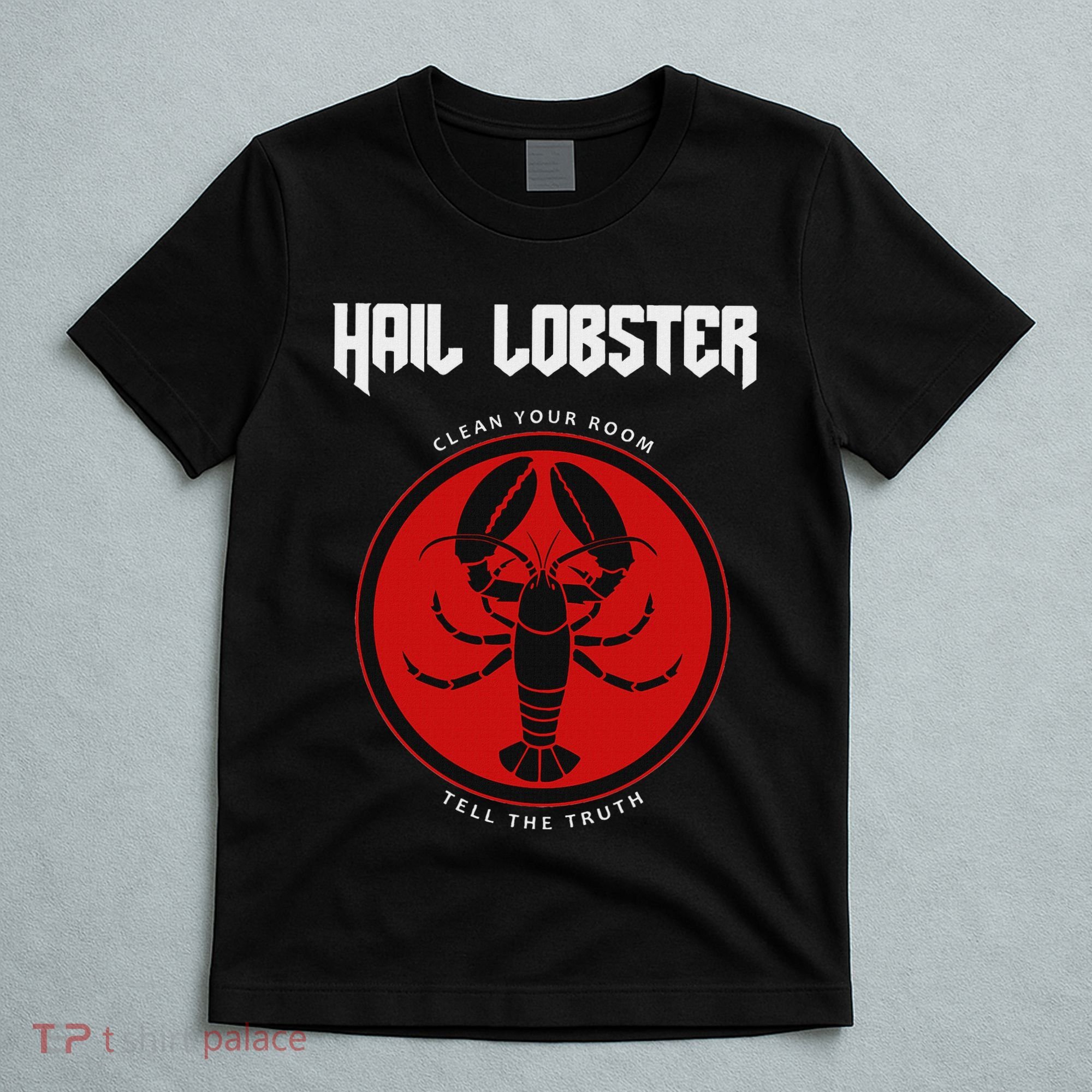 Jp Fan Hail Lobster S Adults Black Cotton 100 T-Shirt