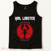 Jp Fan Hail Lobster S Adults Black Cotton 100 Tank Top thumb 2