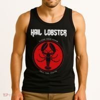 Jp Fan Hail Lobster S Adults Black Cotton 100 Tank Top thumb 3