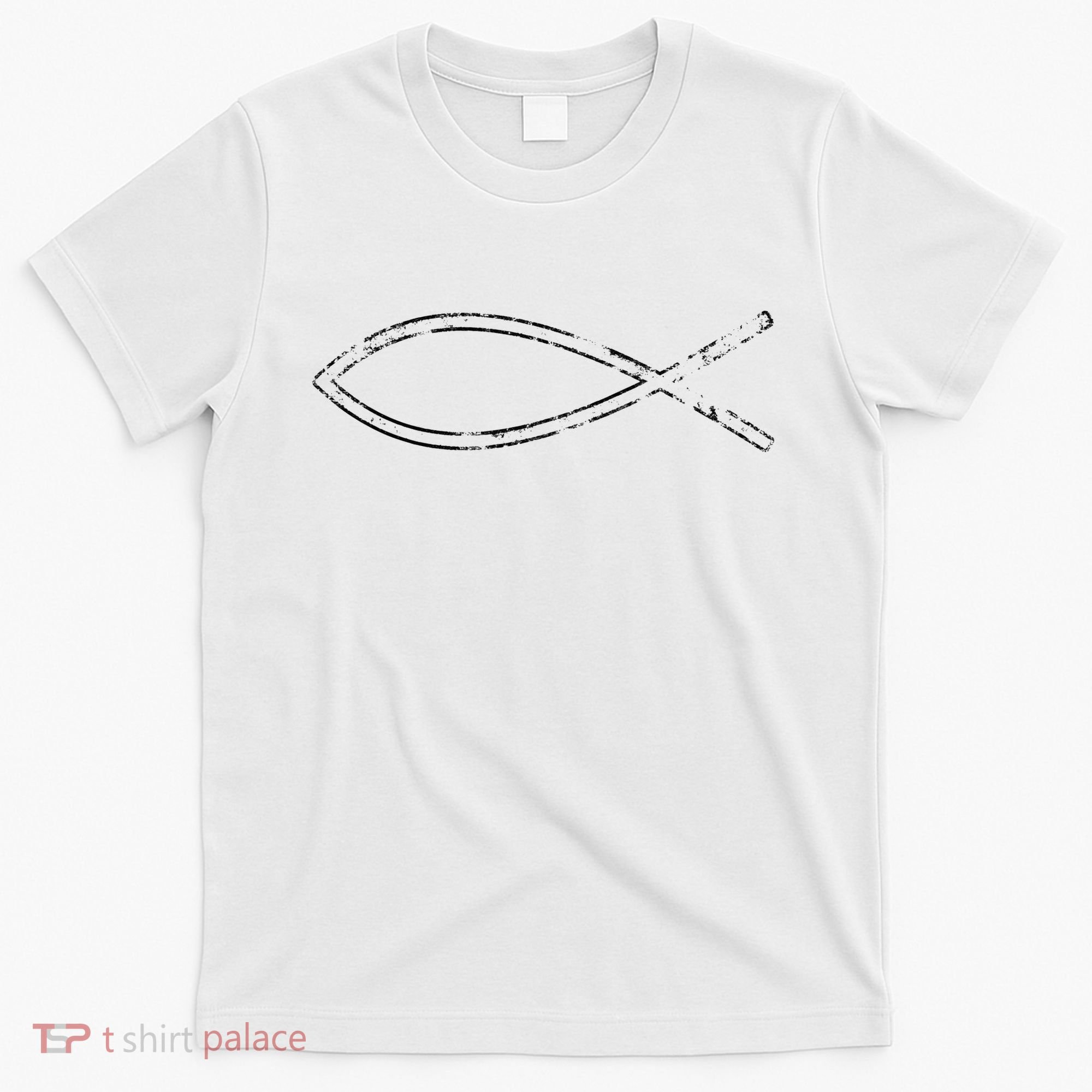 Jesus Fish Ichthys Ichthus Christian Faith Symbol T-Shirt