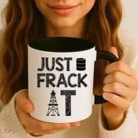 Just Frack It Funny Fracking Logo Coffee Mug thumb 3