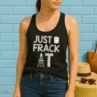Just Frack It Funny Fracking Logo Women's Tank Top thumb 2