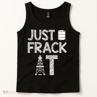 Just Frack It Funny Fracking Logo Tank Top thumb 2