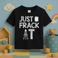 Just Frack It Funny Fracking Logo Toddler T-Shirt thumb 3