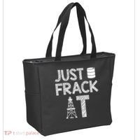 Just Frack It Funny Fracking Logo Tote Bag thumb 2