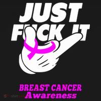 Just Fuck It Warrior Support Breast Cancer Awareness Gifts Women's Hoodie thumb 2