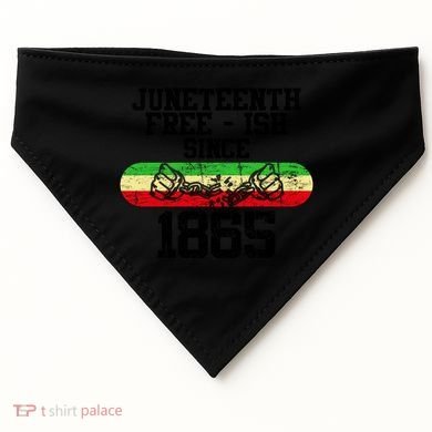 Junenth Free Ish Since 1865 Gift USA-Made Doggie Bandana