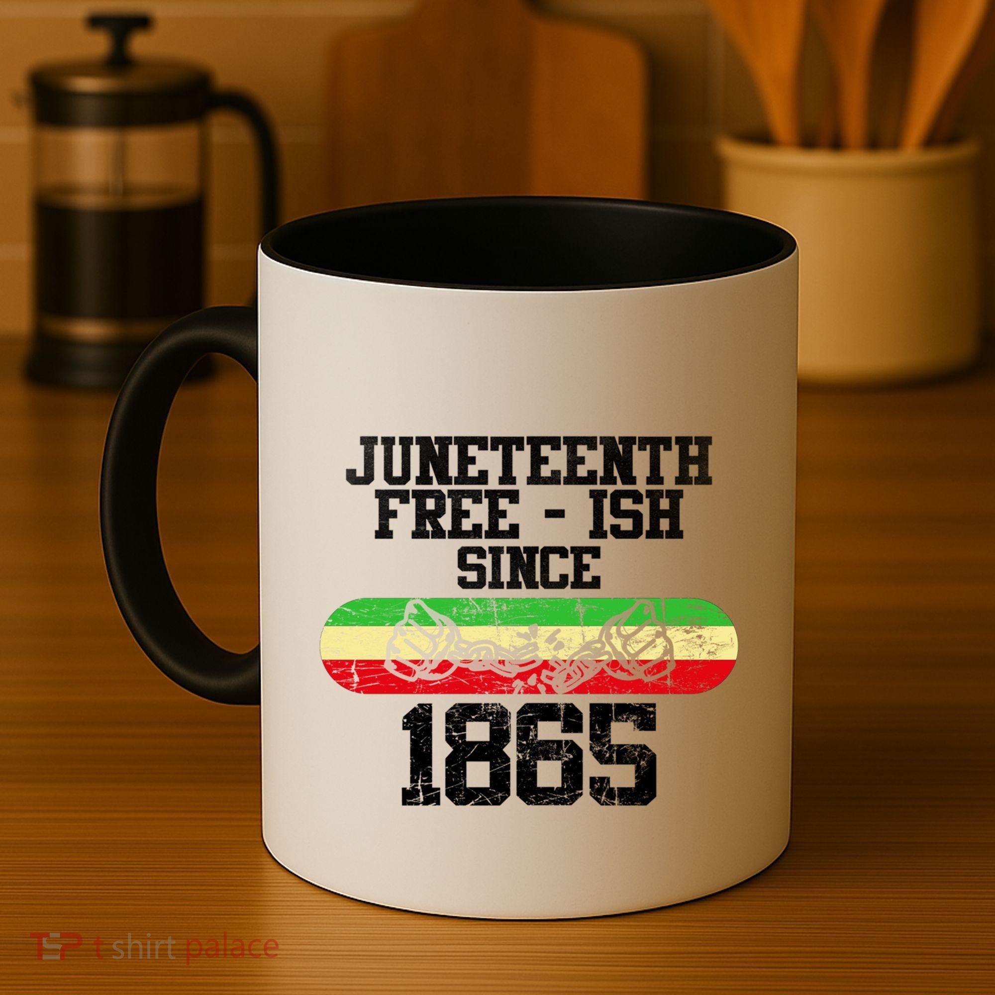 Junenth Free Ish Since 1865 Gift Coffee Mug