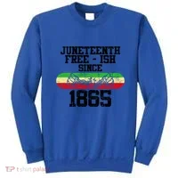 Junenth Free Ish Since 1865 Gift Sweatshirt thumb 0