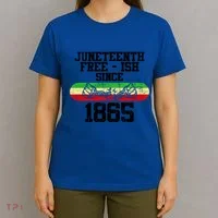 Junenth Free Ish Since 1865 Gift T-Shirt thumb 4