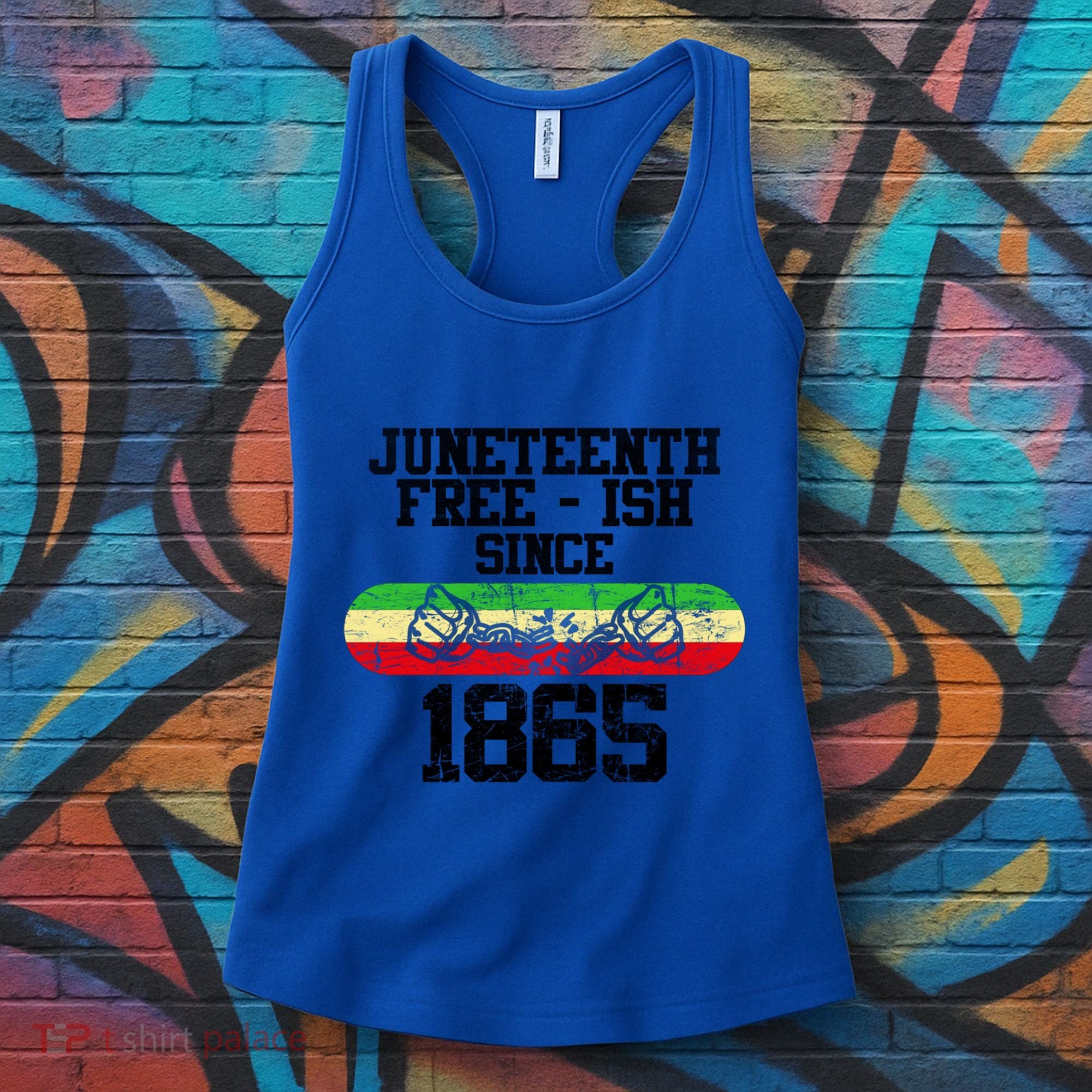 Junenth Free Ish Since 1865 Gift Women's Tank Top