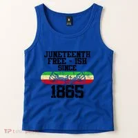 Junenth Free Ish Since 1865 Gift Tank Top thumb 2