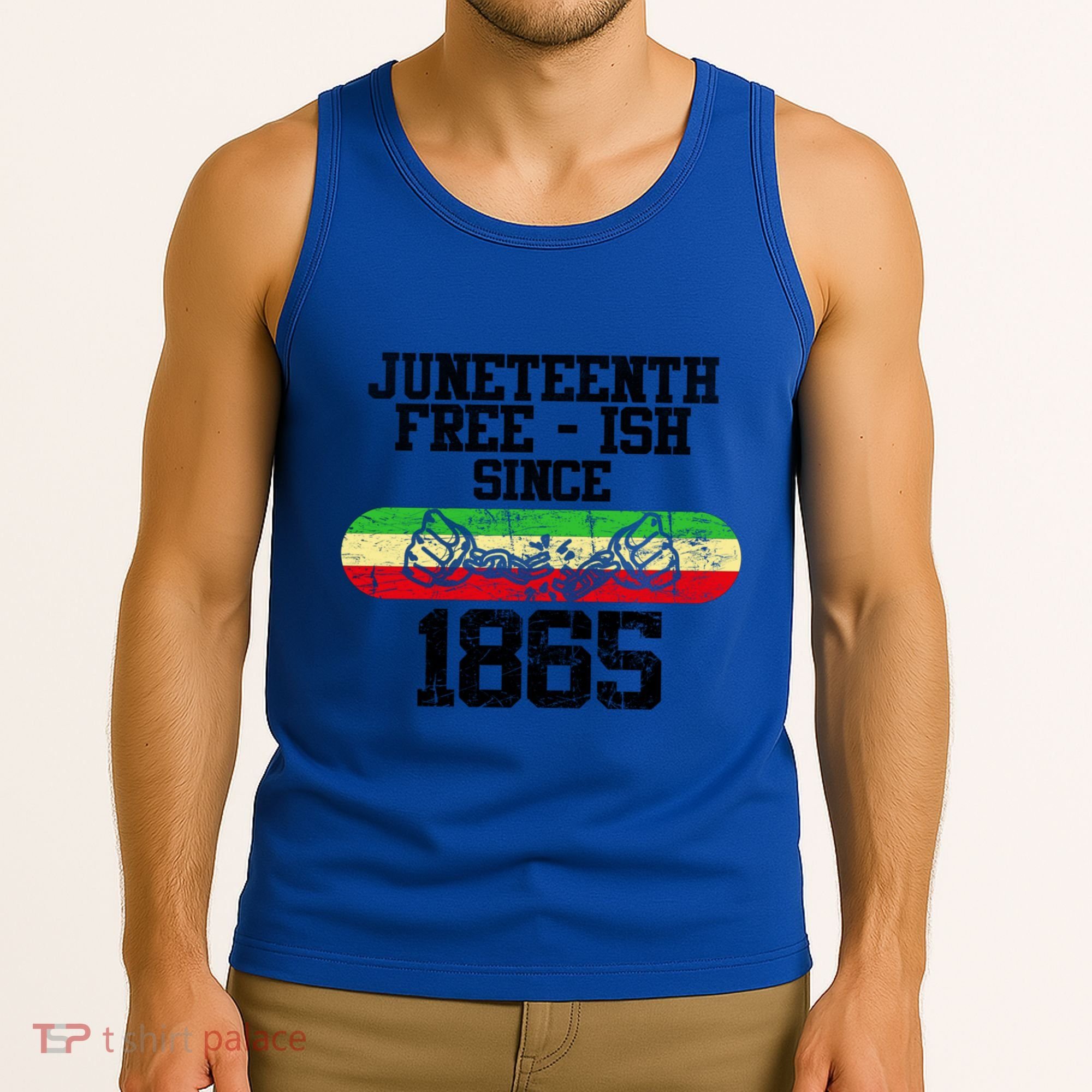Junenth Free Ish Since 1865 Gift Tank Top
