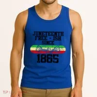 Junenth Free Ish Since 1865 Gift Tank Top thumb 3