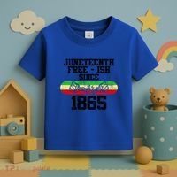 Junenth Free Ish Since 1865 Gift Toddler T-Shirt thumb 3