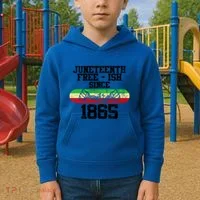 Junenth Free Ish Since 1865 Gift Kids Hoodie thumb 2