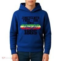 Junenth Free Ish Since 1865 Gift Kids Hoodie thumb 4
