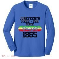 Junenth Free Ish Since 1865 Gift Kids Long Sleeve Shirt thumb 0