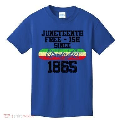Junenth Free Ish Since 1865 Gift Kids T-Shirt