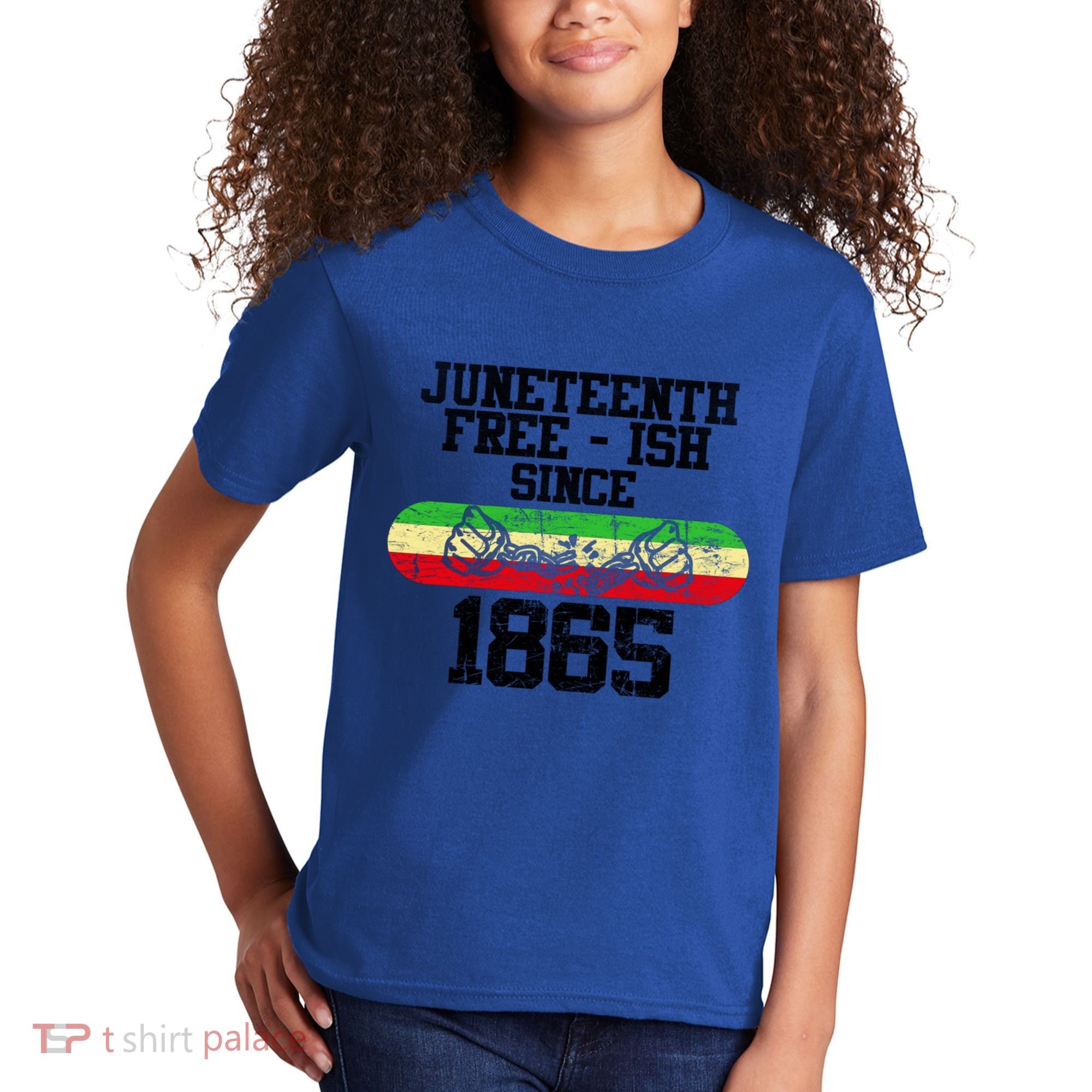 Junenth Free Ish Since 1865 Gift Kids T-Shirt