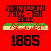 Junenth Free Ish Since 1865 Gift Santa Hat thumb 1