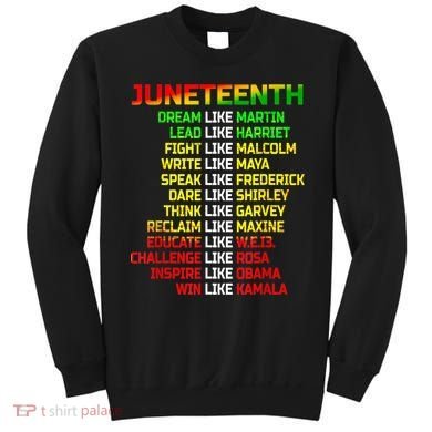 Juneteenth Free Ish Since 1865 Dream Like Martin Sweatshirt