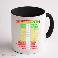 Juneteenth Free Ish Since 1865 Dream Like Martin Coffee Mug thumb 1