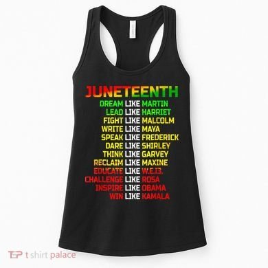 Juneteenth Free Ish Since 1865 Dream Like Martin Women's Tank Top
