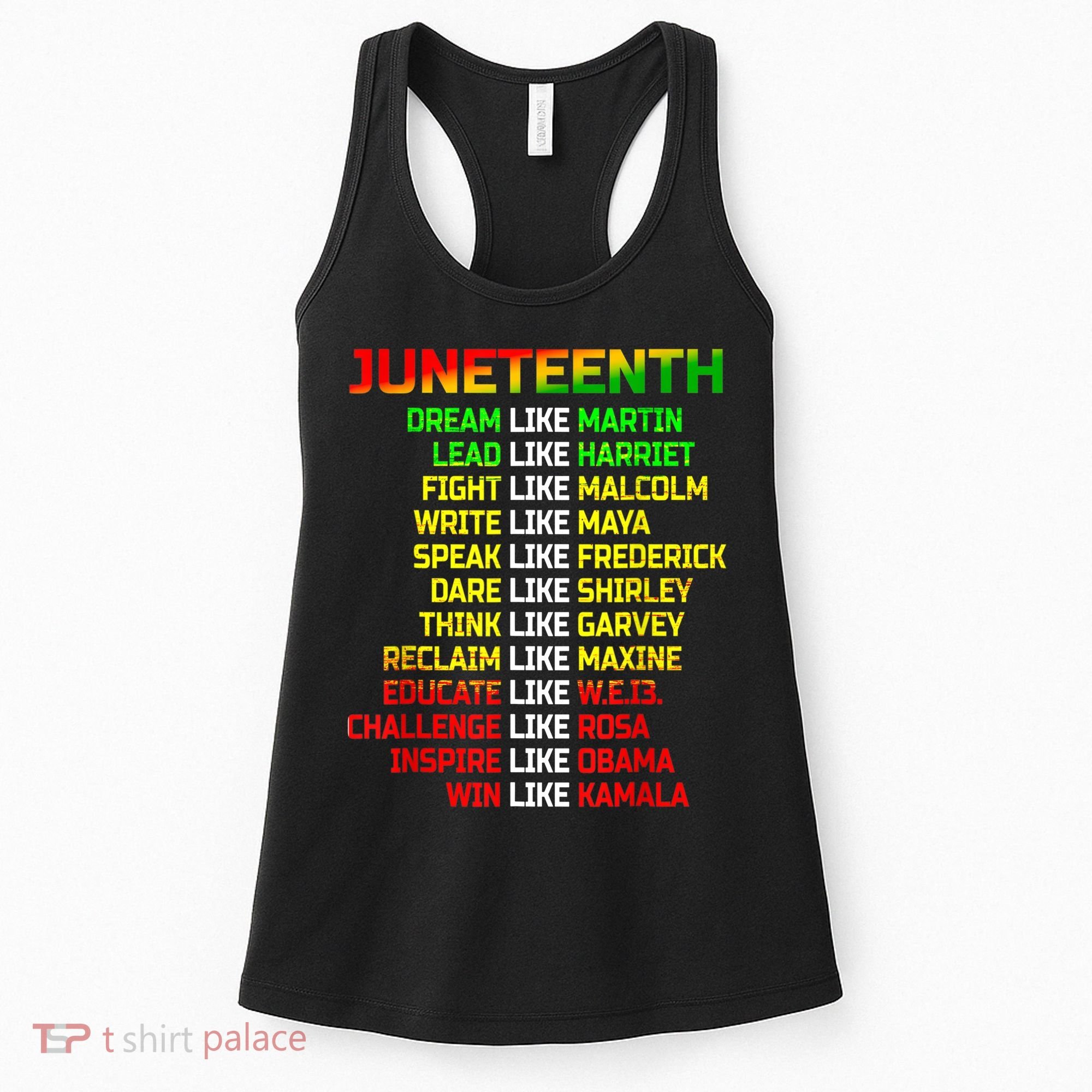 Juneteenth Free Ish Since 1865 Dream Like Martin Women's Tank Top