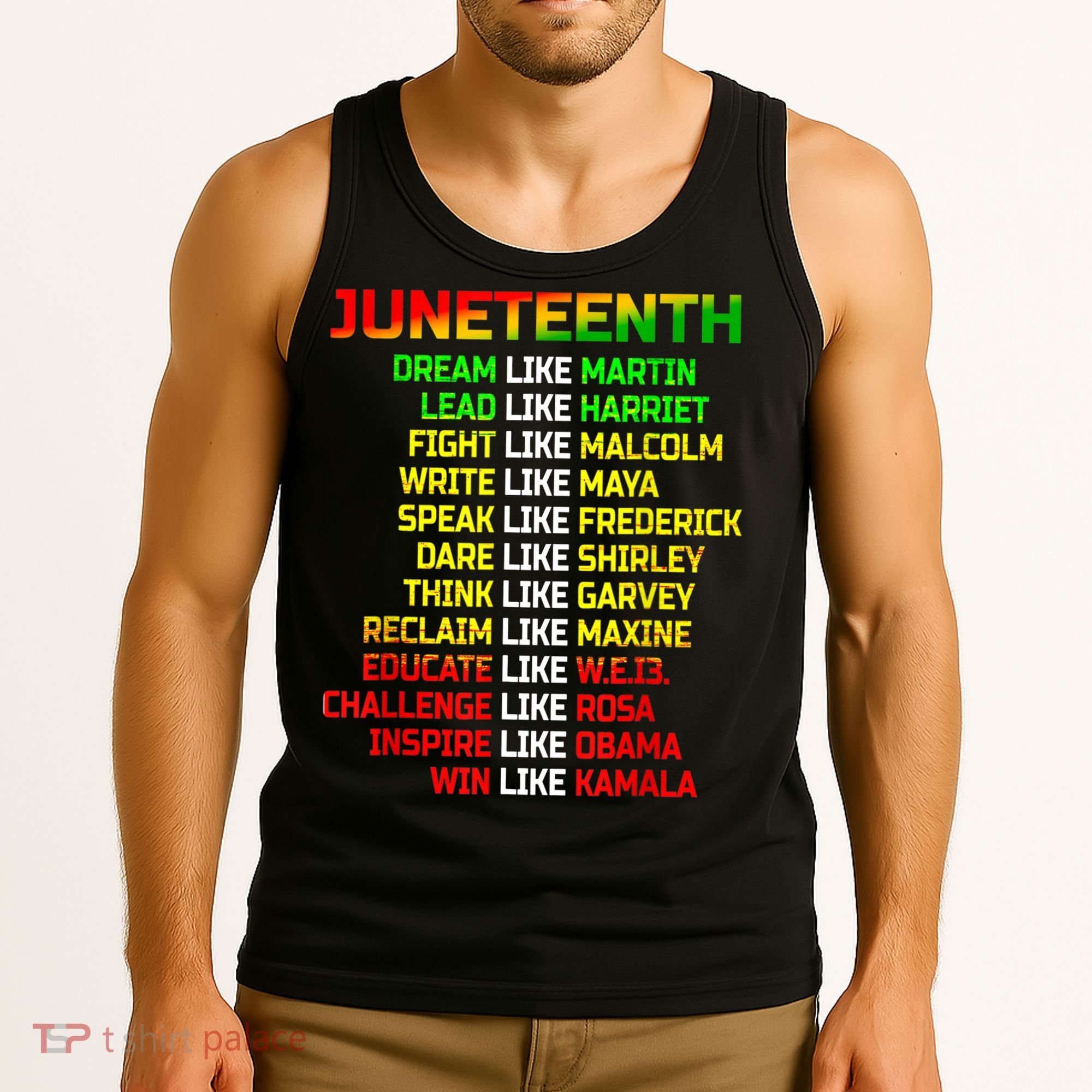 Juneteenth Free Ish Since 1865 Dream Like Martin Tank Top