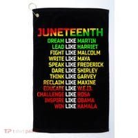 Juneteenth Free Ish Since 1865 Dream Like Martin Golf Towel thumb 0