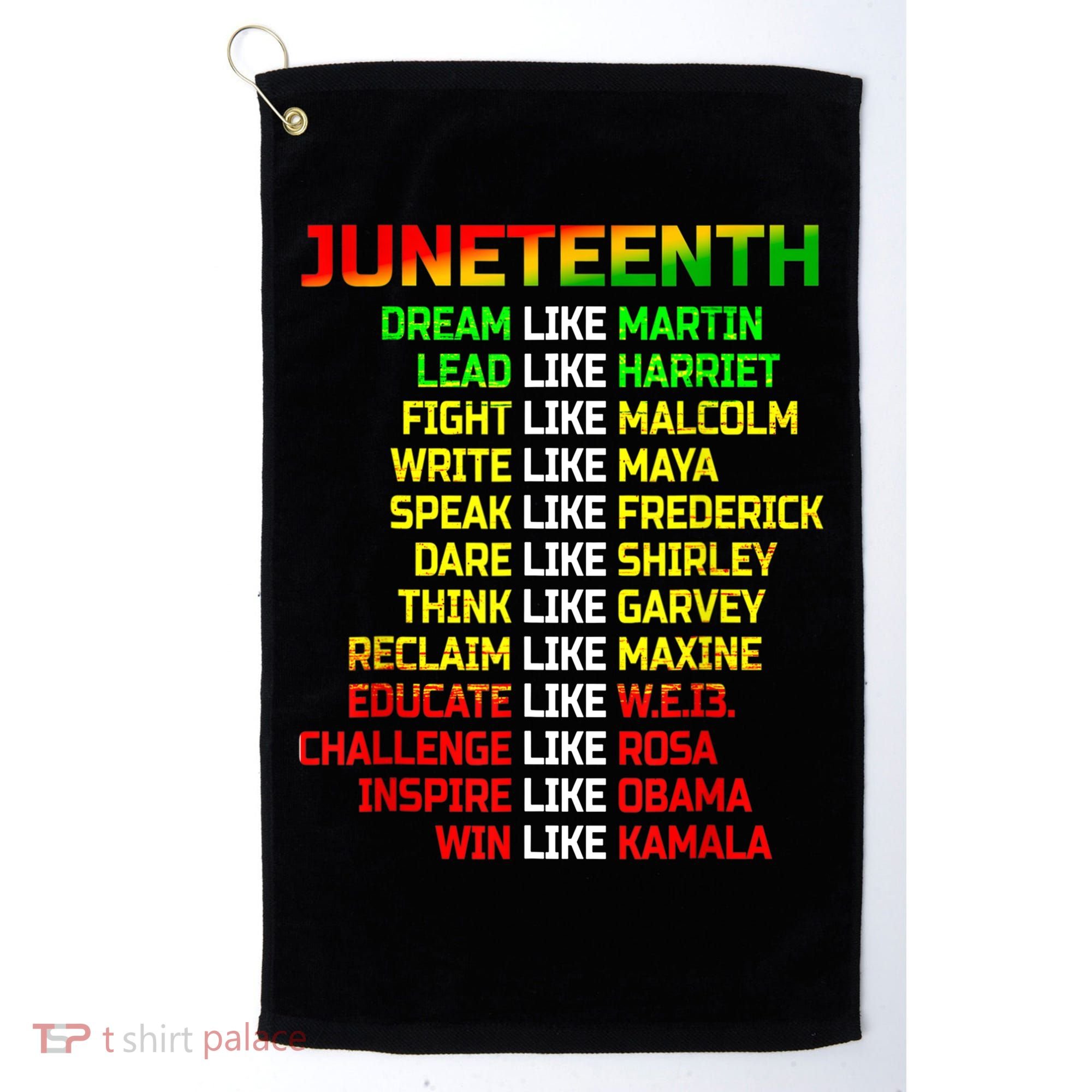 Juneteenth Free Ish Since 1865 Dream Like Martin Golf Towel