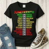 Juneteenth Free Ish Since 1865 Dream Like Martin Women's T-Shirt thumb 3