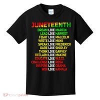 Juneteenth Free Ish Since 1865 Dream Like Martin Kids T-Shirt thumb 0