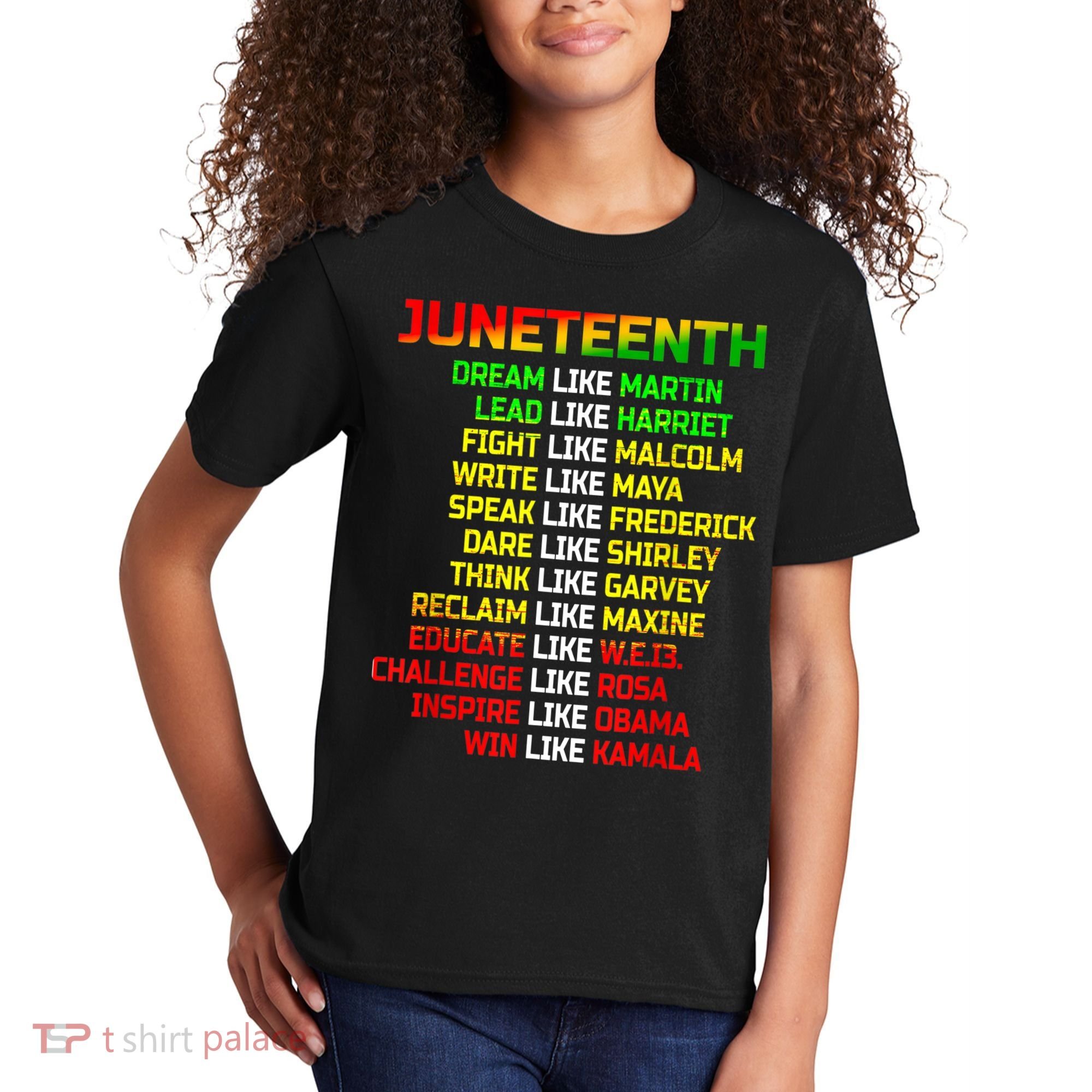 Juneteenth Free Ish Since 1865 Dream Like Martin Kids T-Shirt
