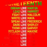 Juneteenth Free Ish Since 1865 Dream Like Martin Santa Hat thumb 1