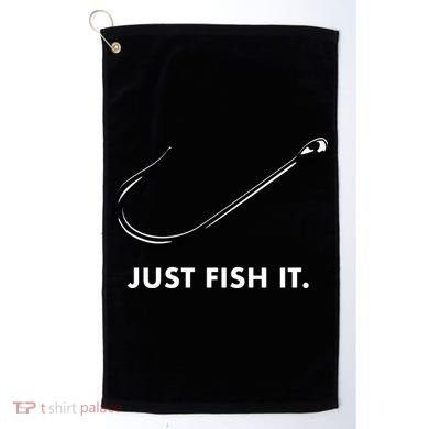 Just Fish It Golf Towel