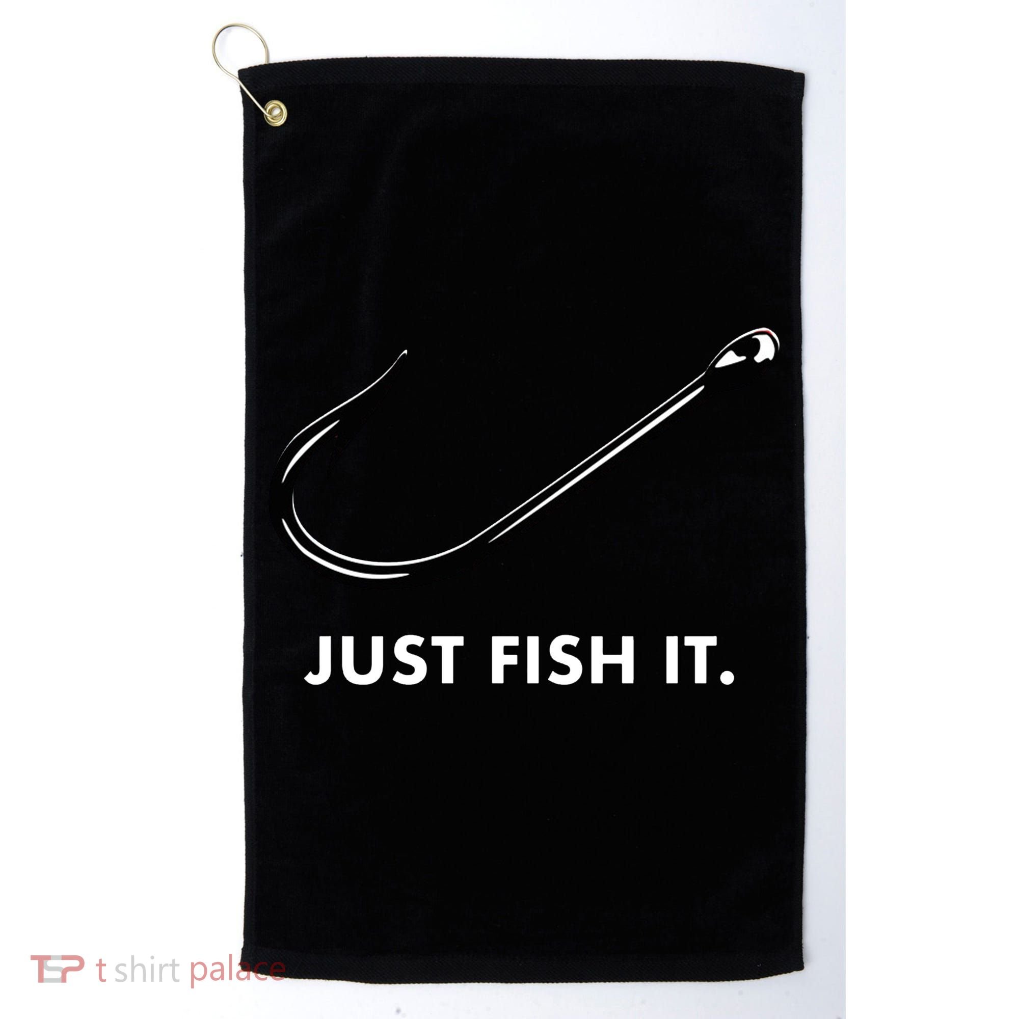Just Fish It Golf Towel